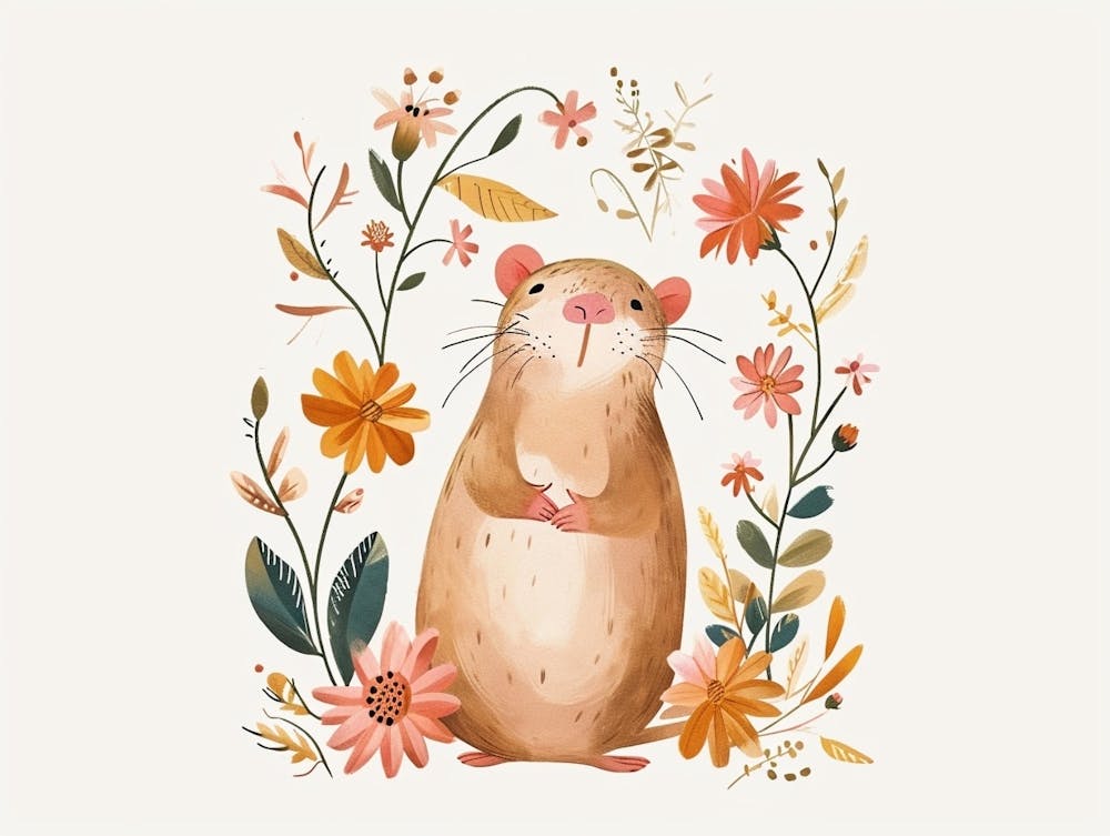 Kleine Florale Ratte 3