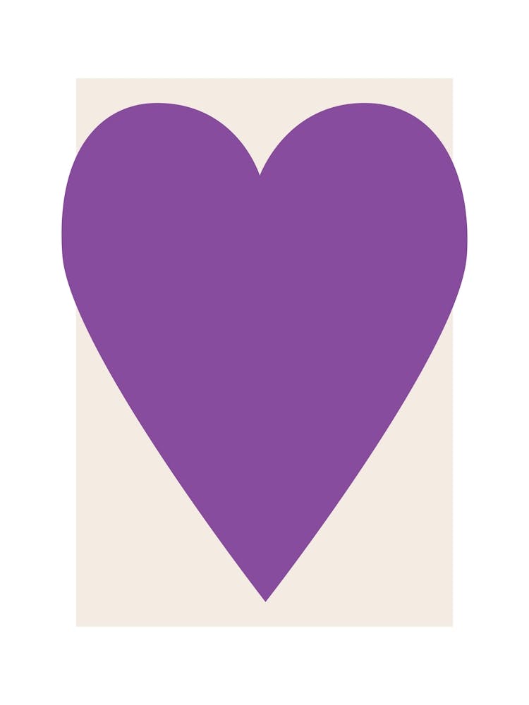 Heart Purple