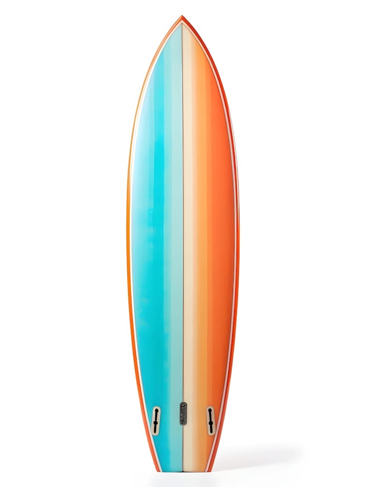 Orange And Blue Surfboard