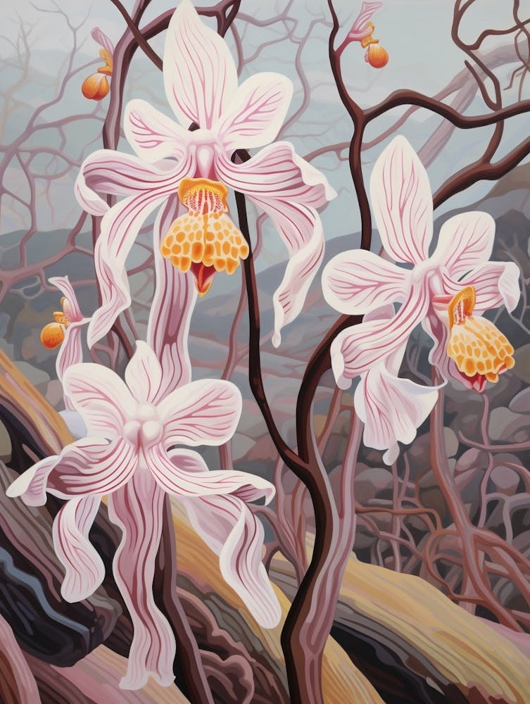 Monkey Orchid 4 Flower Painting