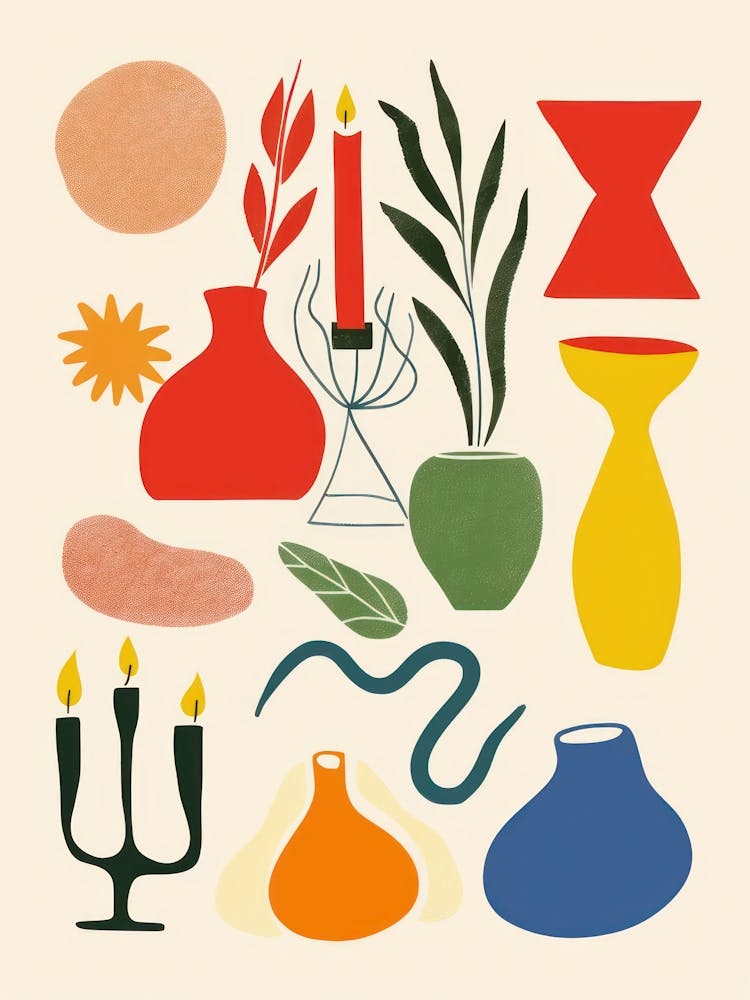 Abstract Vases And Objects 5