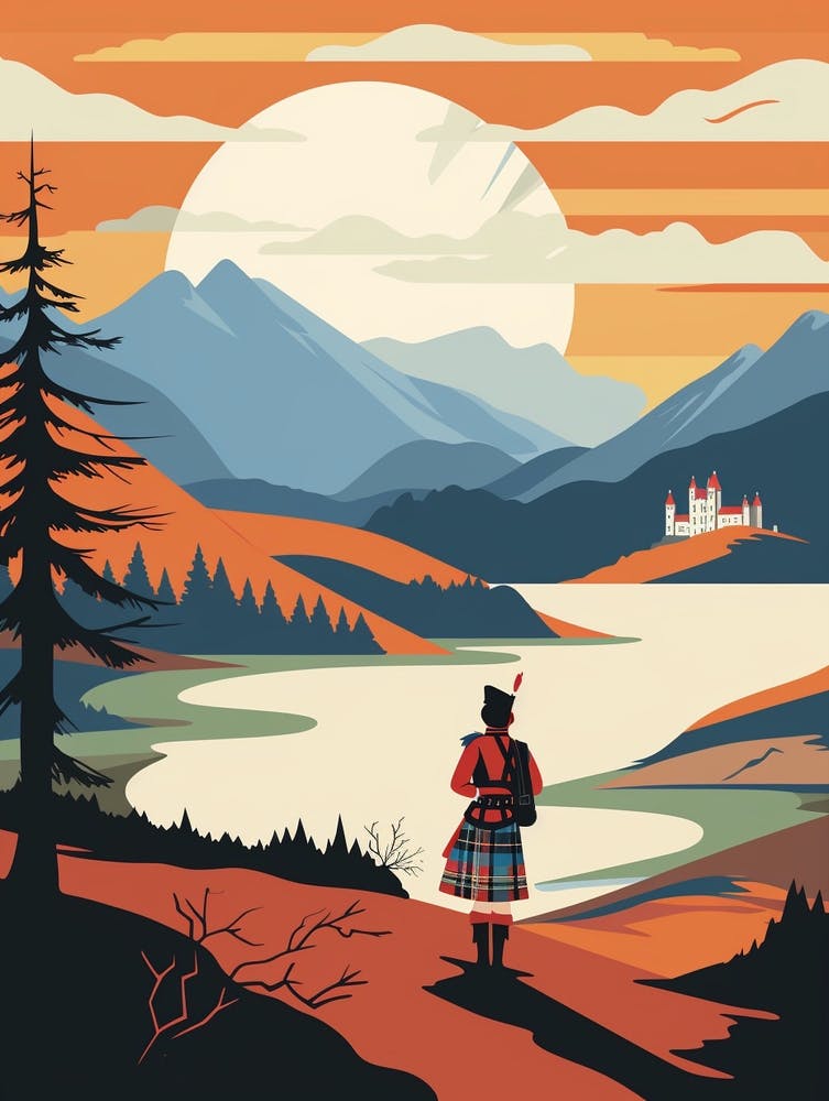 Scotland 2 Travel Illustration