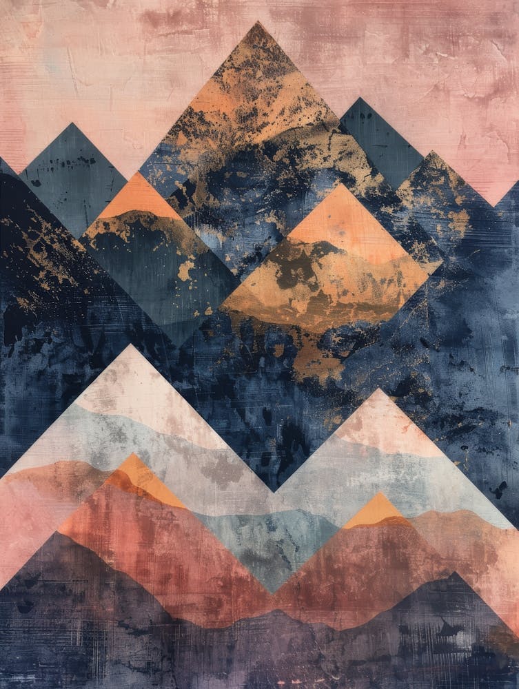 Mountains At Sunset 1