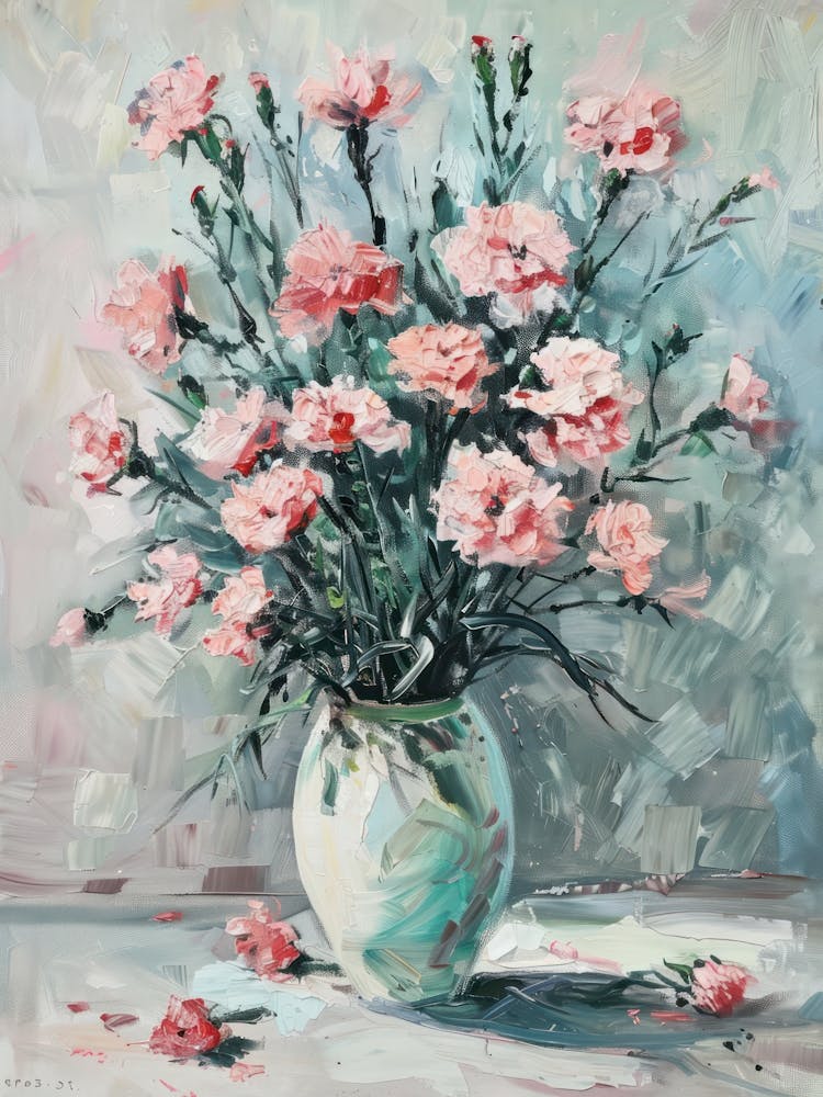 A World Of Flowers Carnation 2 Painting