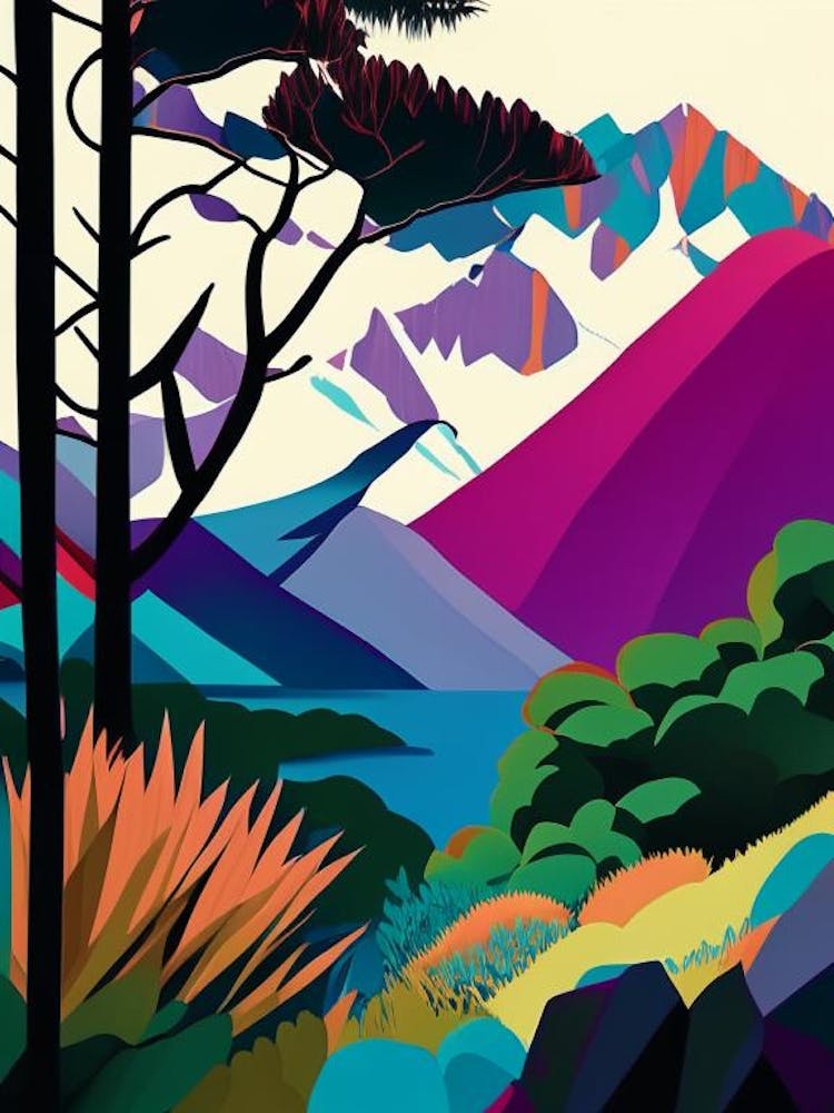 Tierra Del Fuego National Park Argentina Pop Matisse