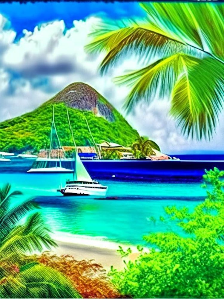 Grenadines Saint Vincent And The Grenadines Soft Colours Tropical Destination