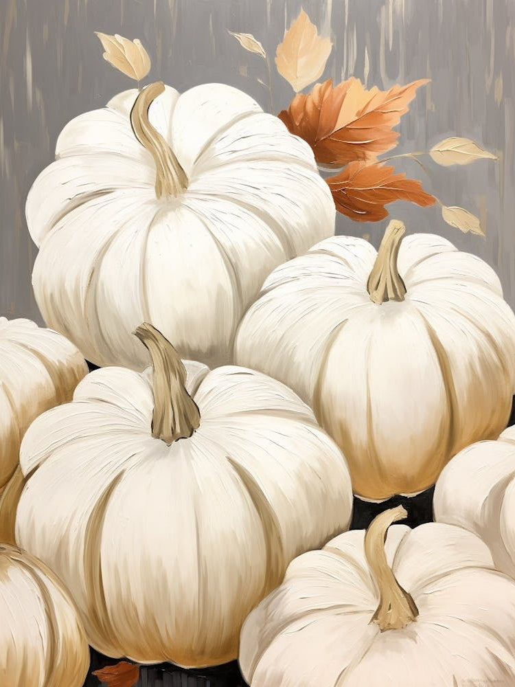 Neutral Pumpkin Painting 1