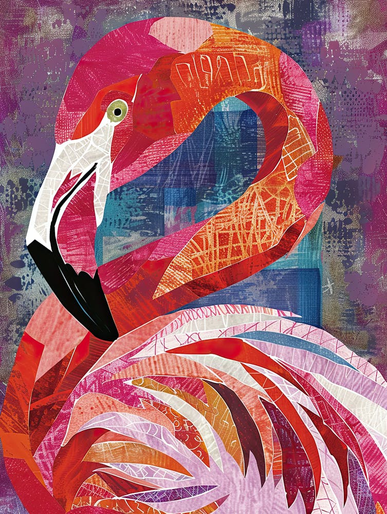 Flamingo Symphony Matisse Style