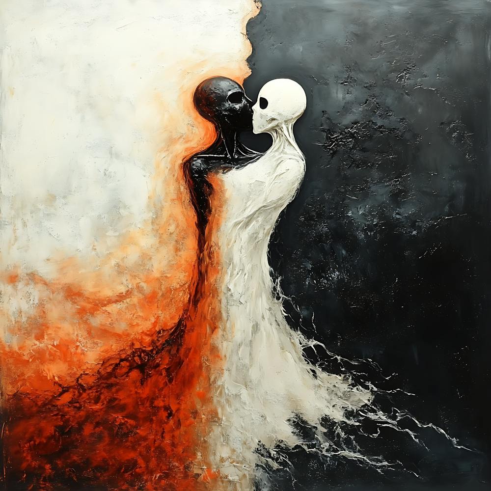 Abstrakt Gespenstische Liebe 8