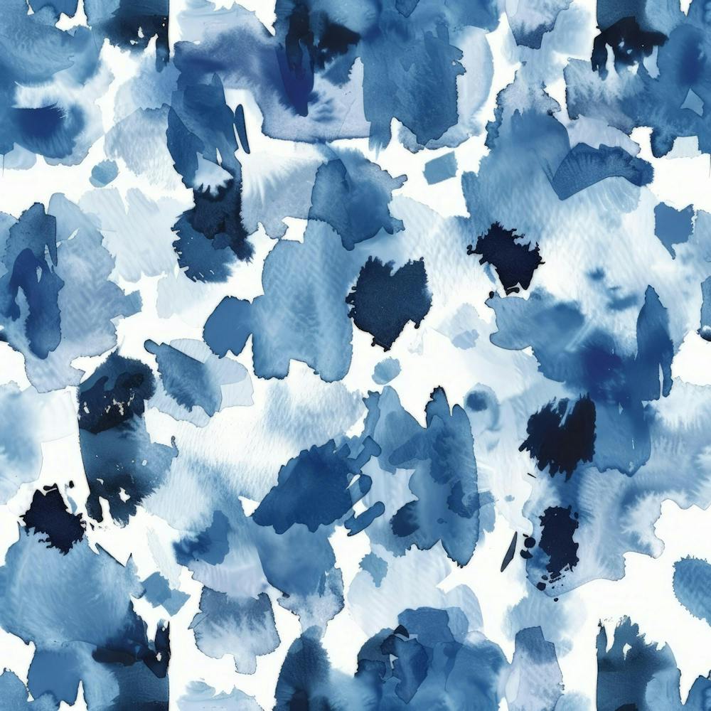 Blue Watercolor Splashes 5