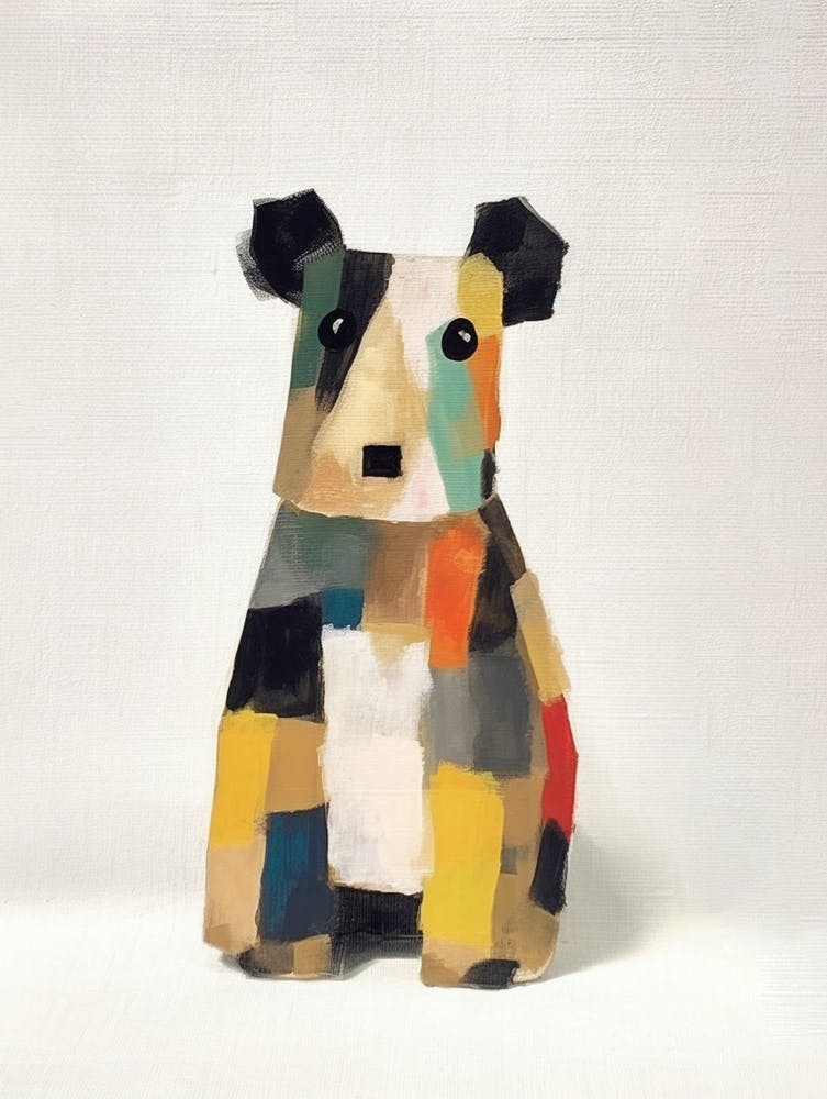 Guinea Pig Kids Patchwork Painting