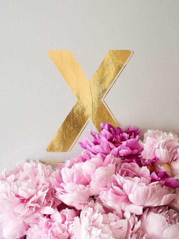 Flower Alphabet X