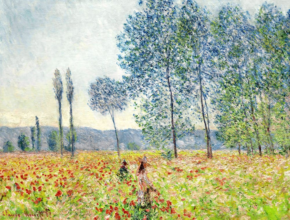 Poppy Field, Claude Monet