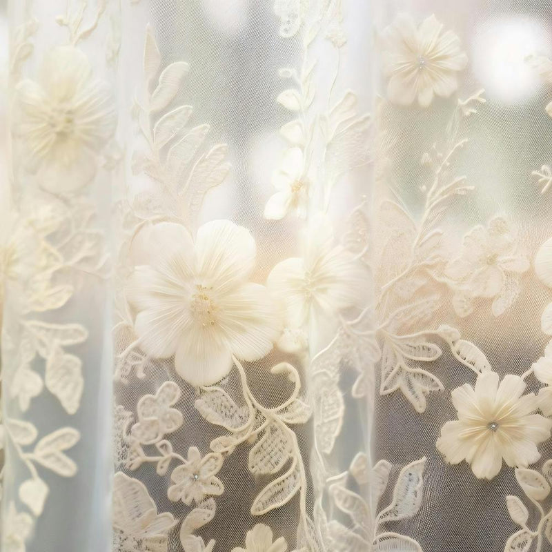 White Lace Curtains