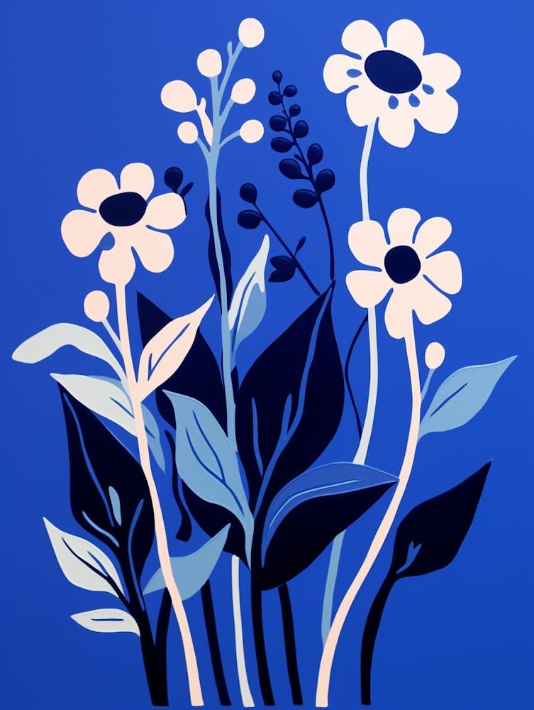 Blue Flower Illustration Lily Of The Valley 4