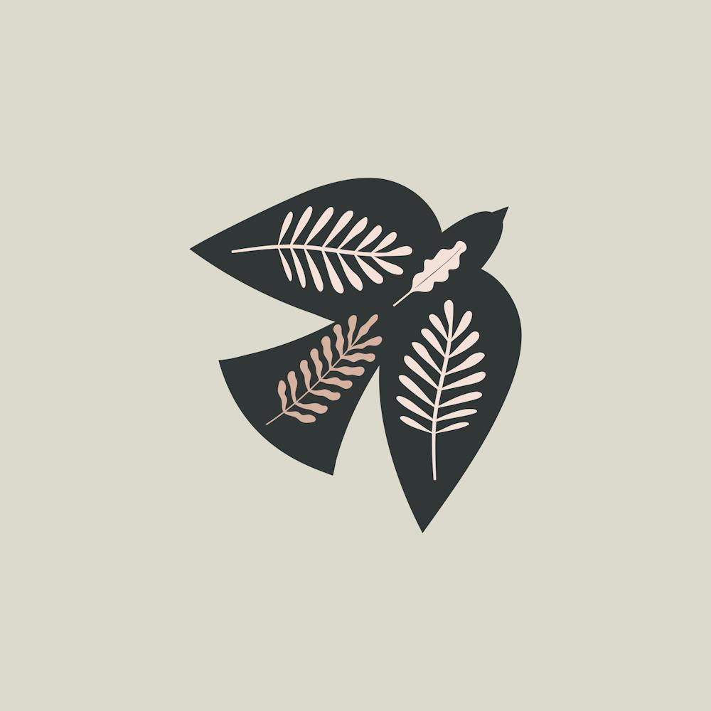 Dove With Leaves