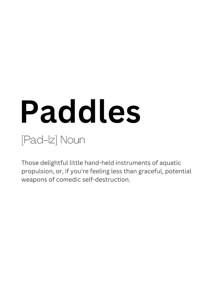 Paddles Definition Meaning