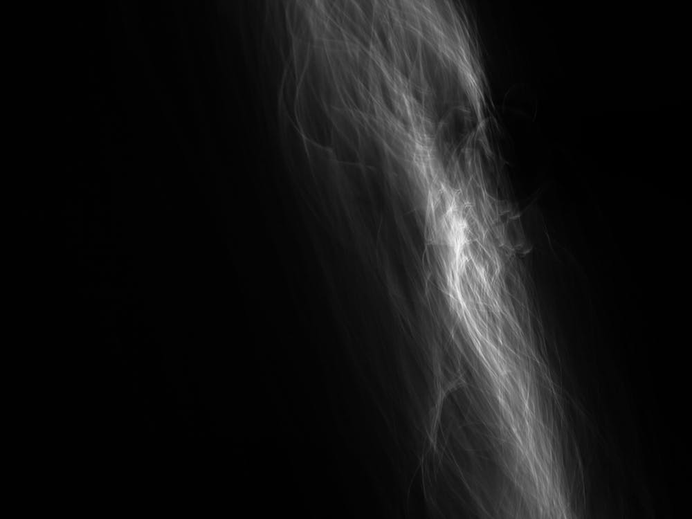 Glowing Abstract Curved Black And White Lines 7