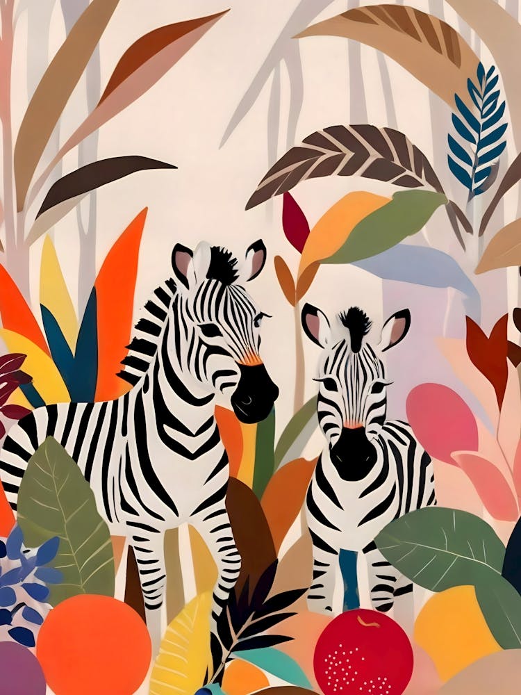 A Couple Of Zebras