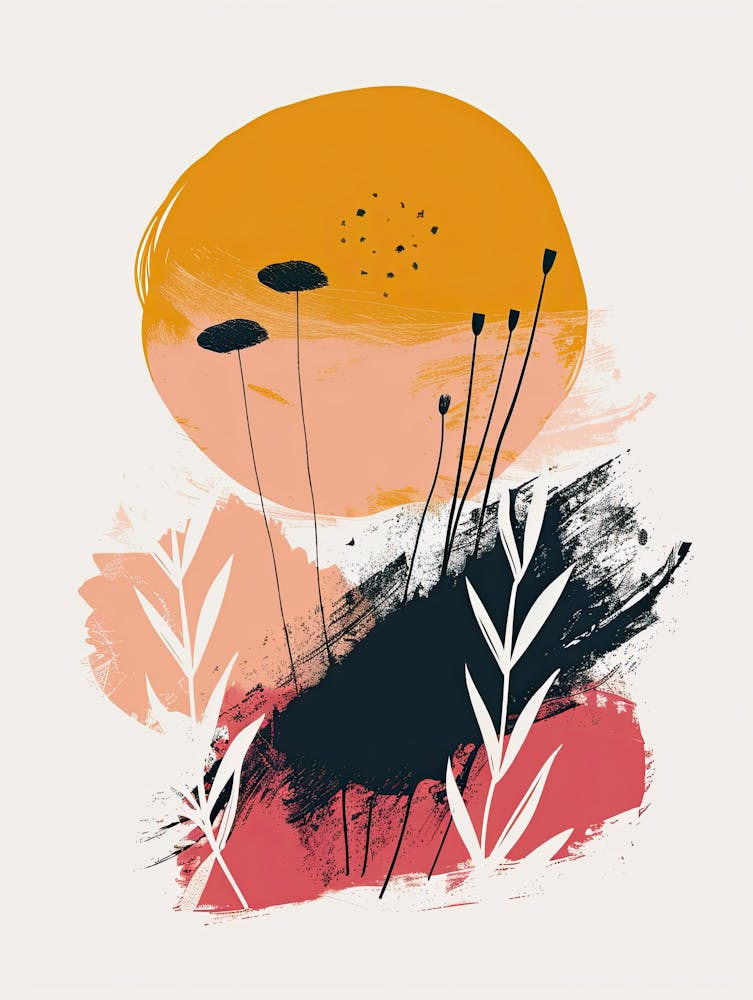 Celestial Currents In Retro Reverie Mid Century Style
