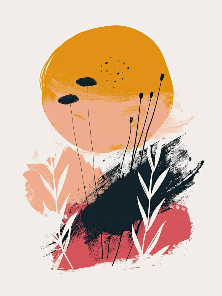 Celestial Currents In Retro Reverie Mid Century Style