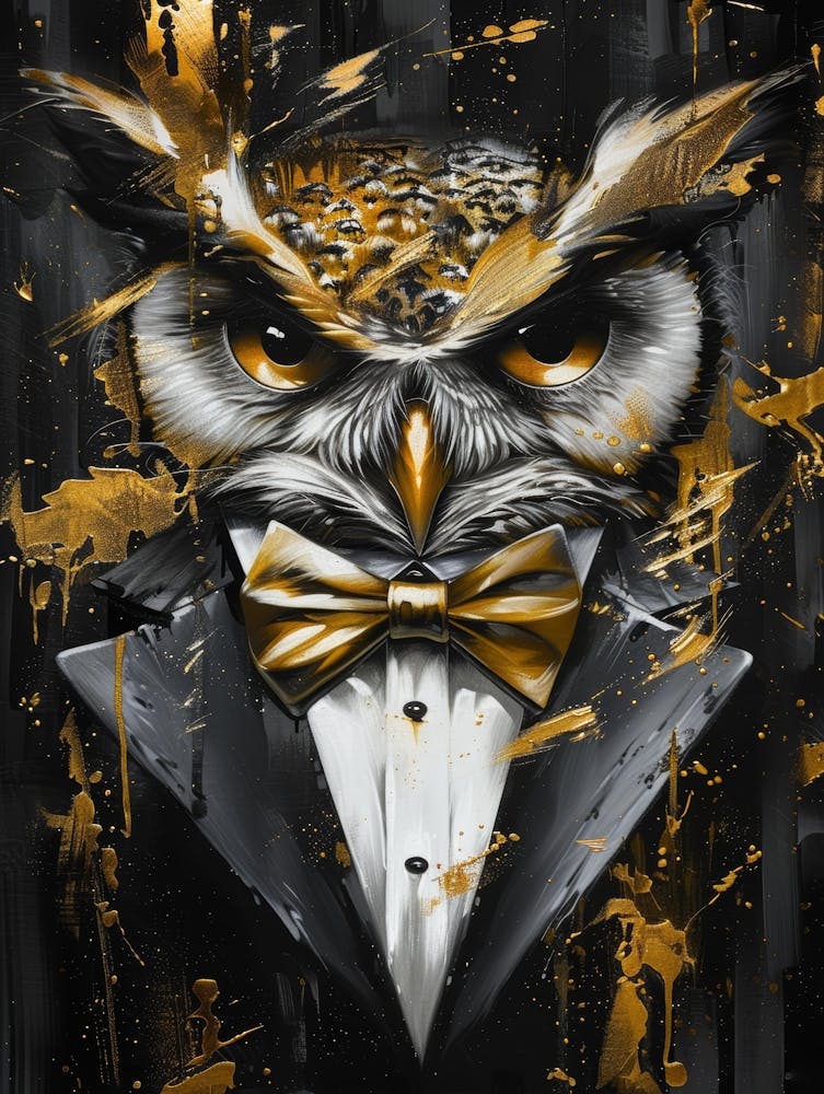 Hibou en Smoking
