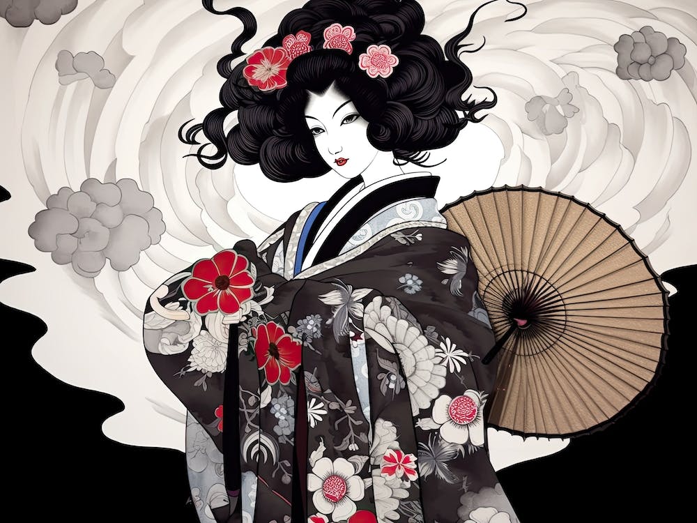Art Noveau Geisha 1
