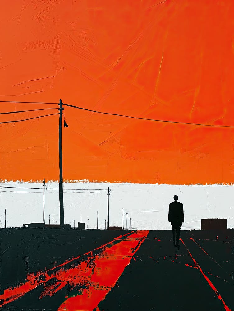 Man On A Road
