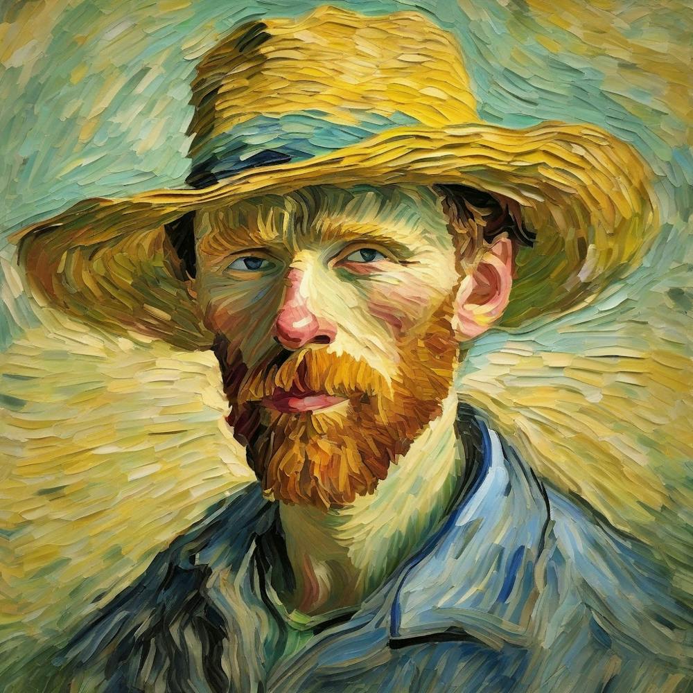 Van Gogh straw hat inspiration