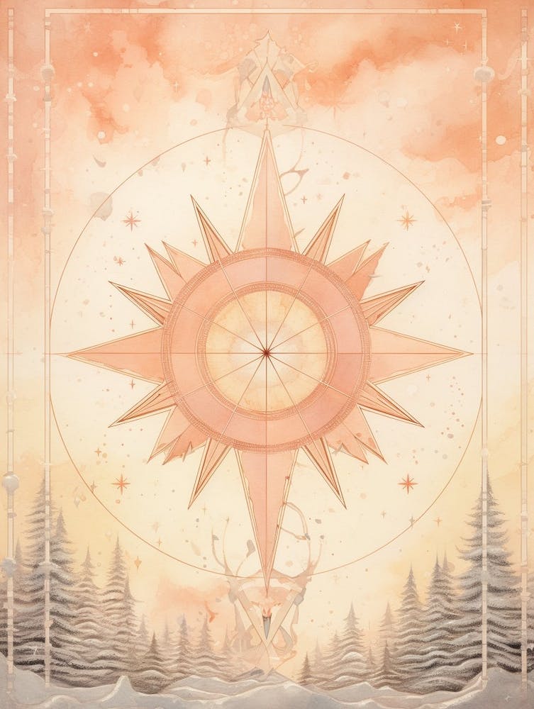 Celestial Geometric Illustration 6