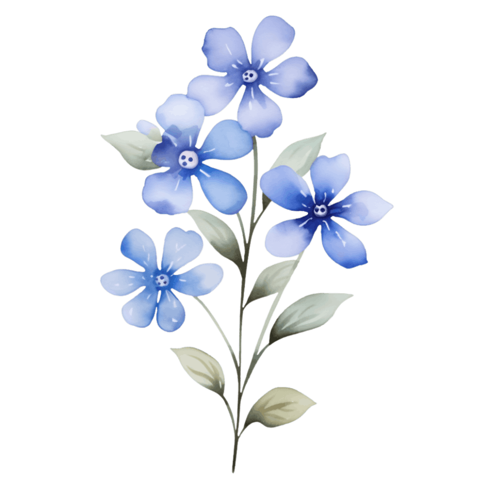Blue Flowers 3