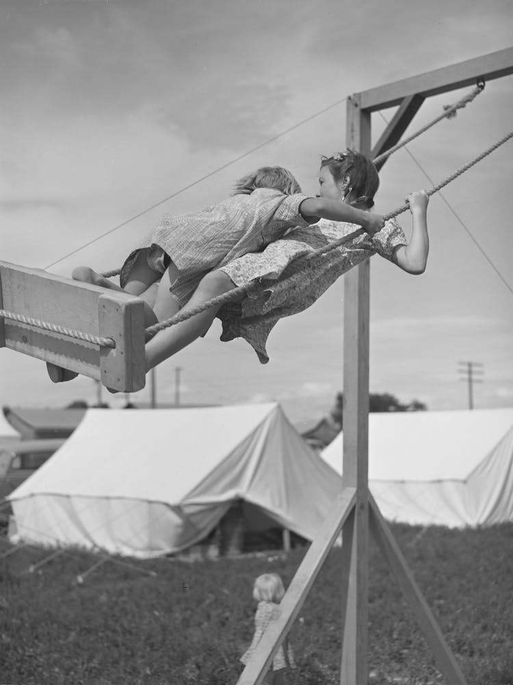Untitled Photo, Possibly Related To Children Playing In Mobile Unit Of Fsa (Farm Security Administration) Labor