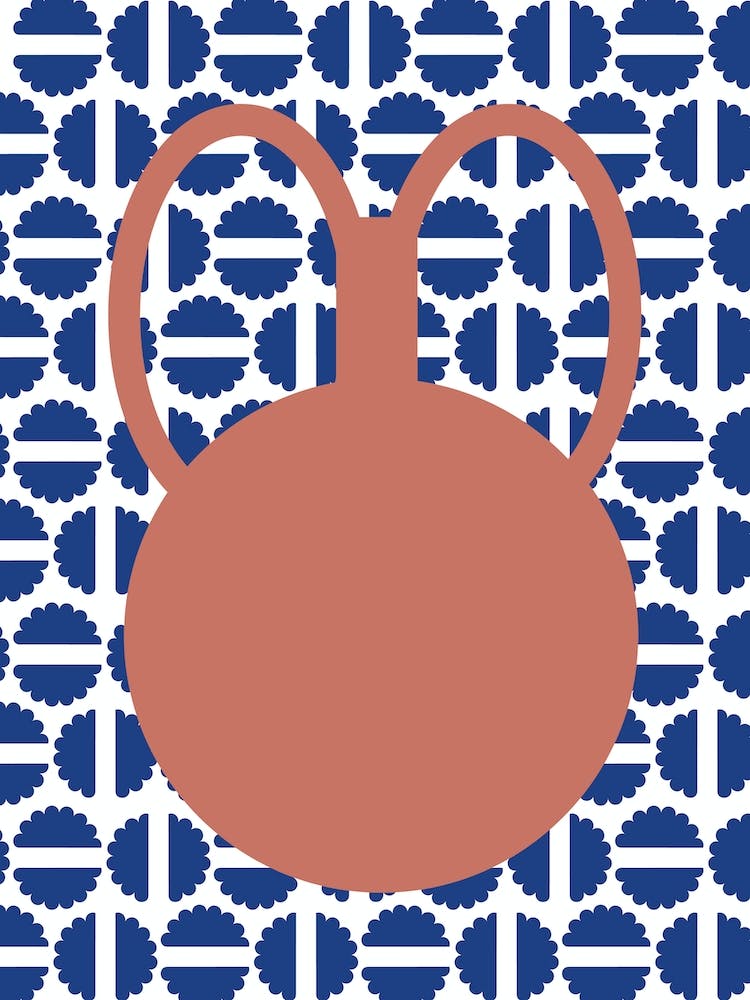 Jar With Background Pattern