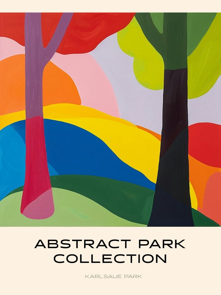 Abstract Park Collection Poster Karlsaue Park Kassel 3