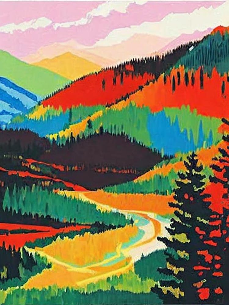 Banff National Park Canada Abstract Colourful