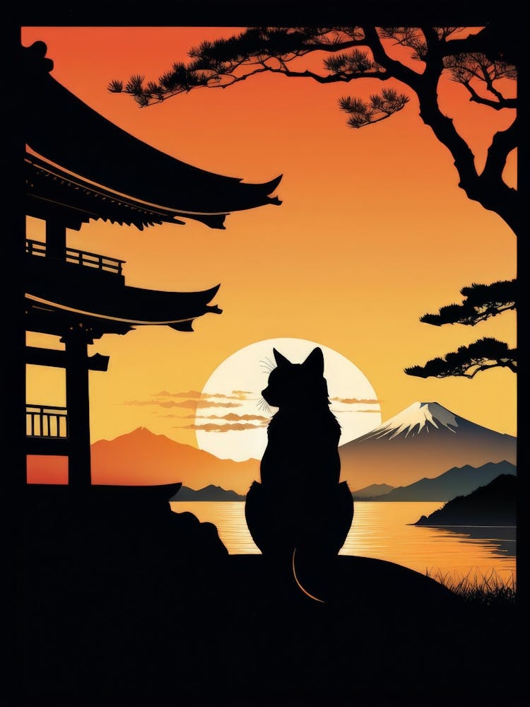 Japan Cat Art 6