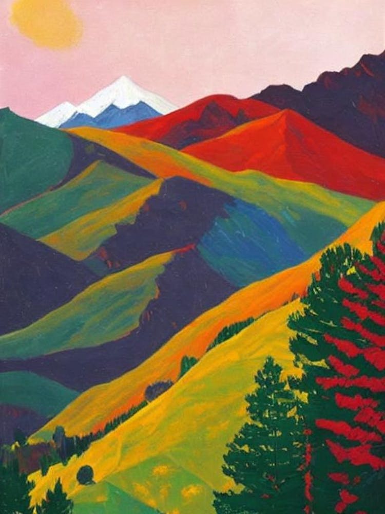 Gran Paradiso National Park 2 Italy Abstract Colourful