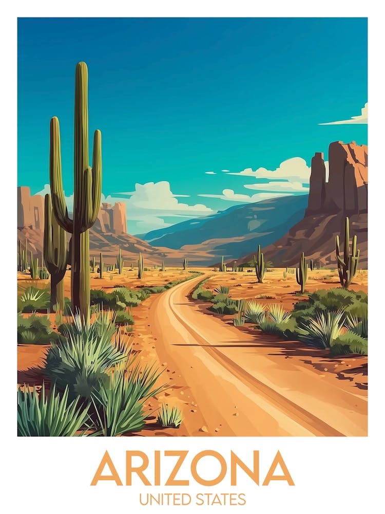 Affiche de voyage Arizona
