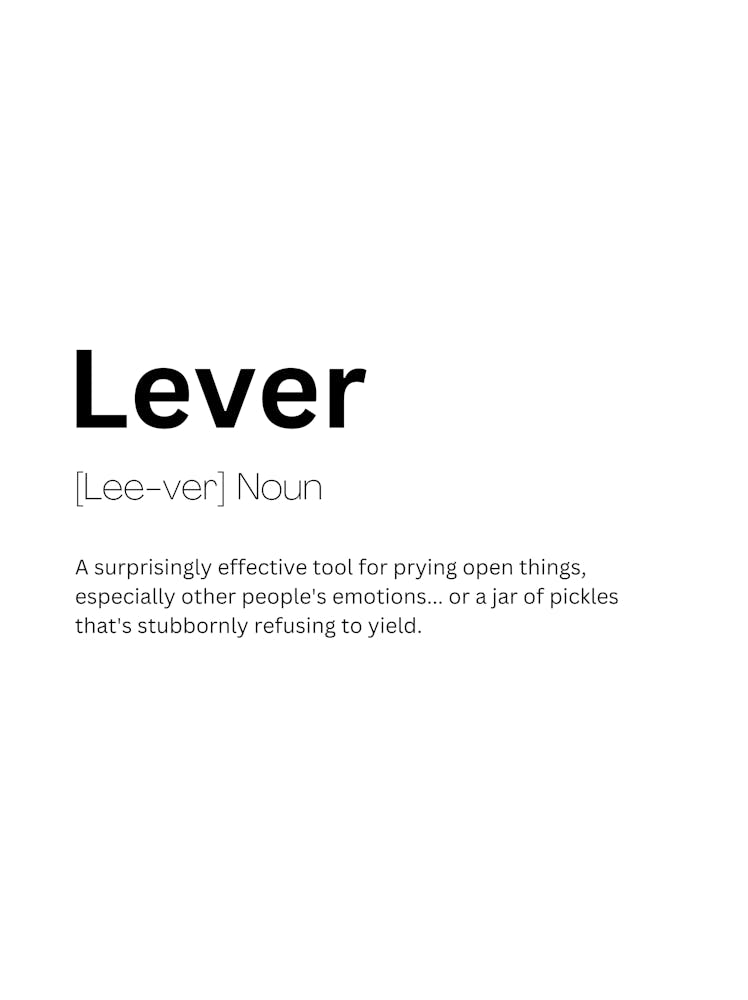 Lever Definition Meaning