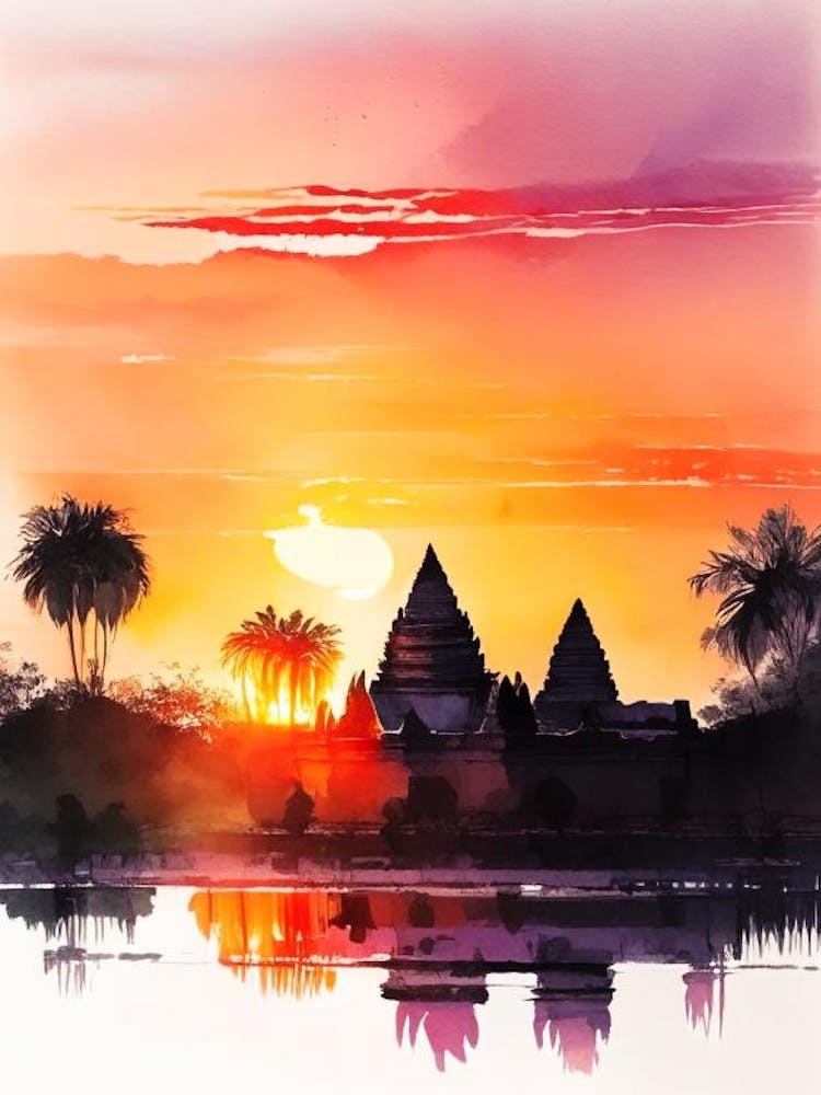 Angkor Watercolour