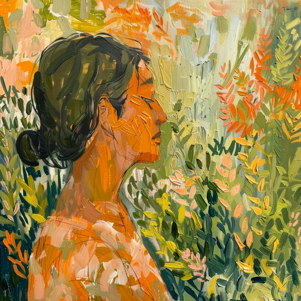 Woman In Orange