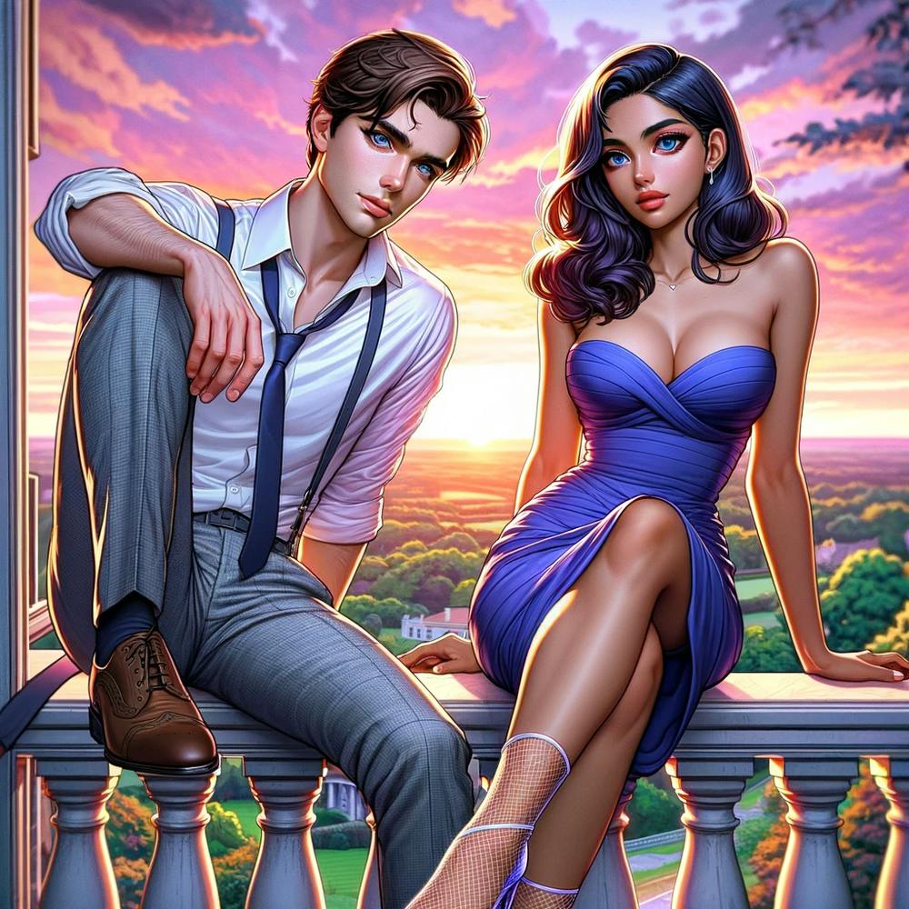 Sunset On The Balcony