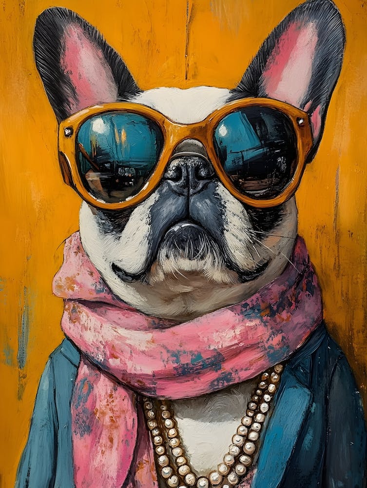 Whimsical Frenchies At The Bar 2