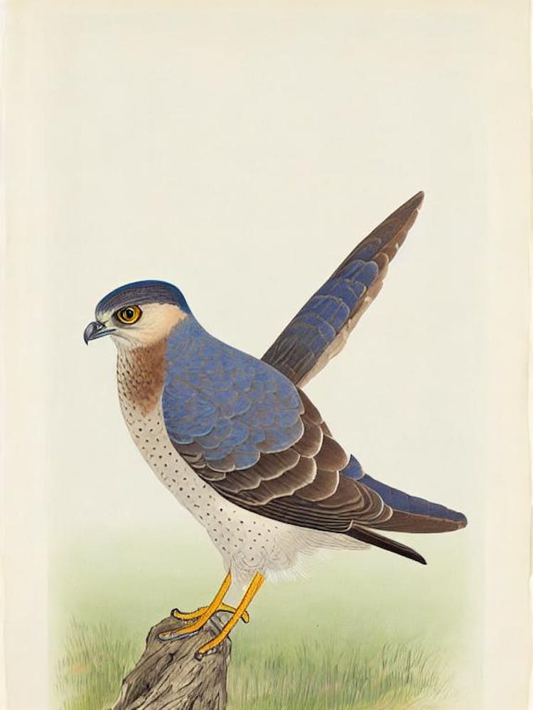 Eurasian Sparrowhawk Illustration Bird