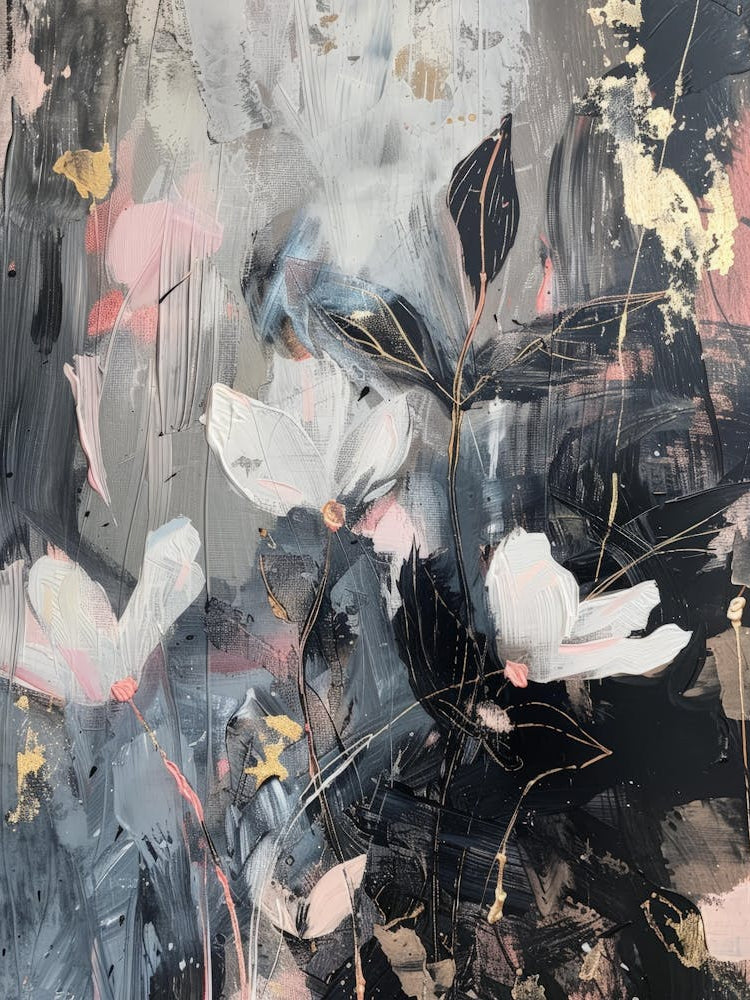 Abstract Of White Flowers