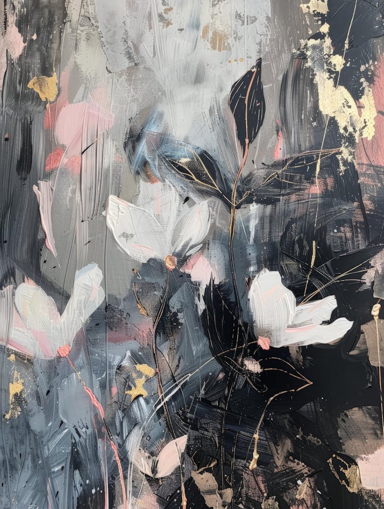 Abstract Of White Flowers