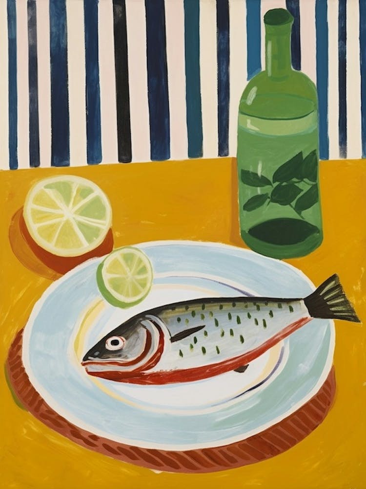 Thon 2 Peinture Nature Morte Italienne