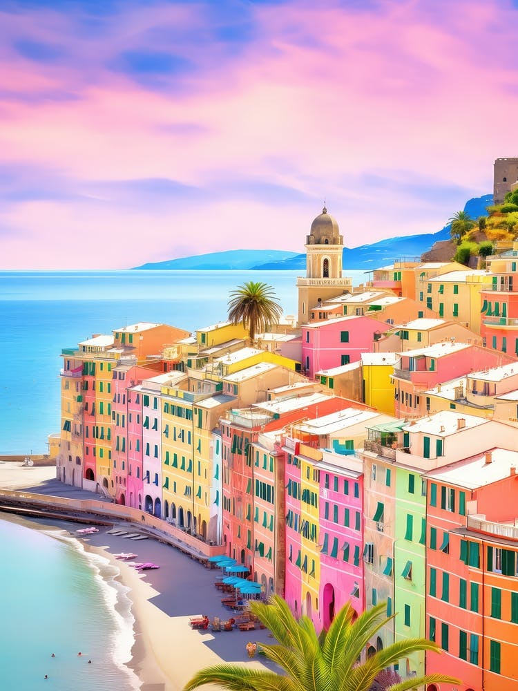 Camogli, Italy Colourful View 1