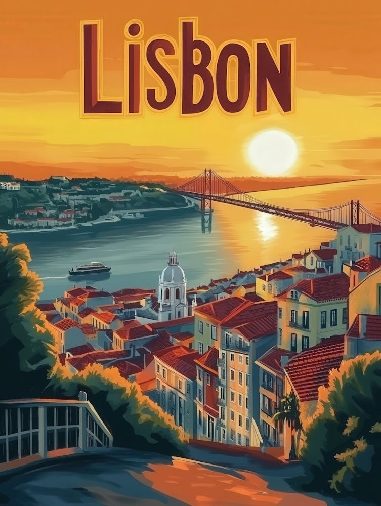 Aihrgdesign A Mid Century Modern Travel Poster For Lisbon Sho 60c0f126 Bea8 4216 B6b8 F6a4ec8b968b 2