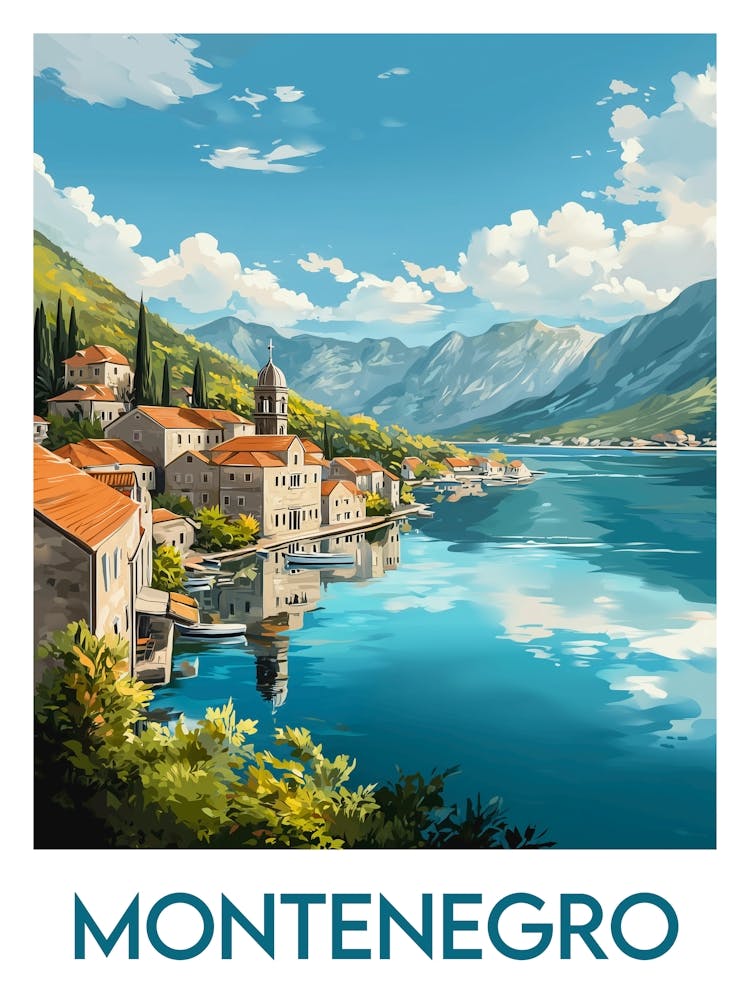 Affiche de voyage Montenegro